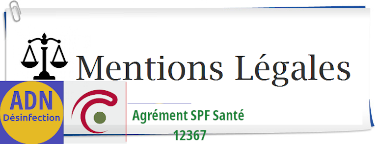 Mentions légales de l'entreprise AlloMouss Désinfection en Belgique